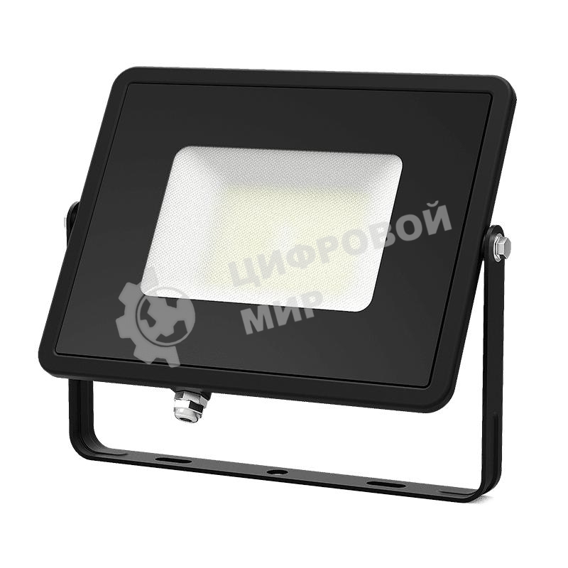 Прожектор светодиодный Gauss Qplus 150Вт 6500К 18000лм IP65 графит. сер. 1/4