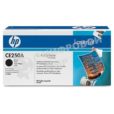 Картридж лазерный HP CE250A черный для CLJ CM3530/CP3525 5000 стр.