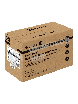 Источник бесперебойного питания ExeGate NEO Smart BU-600.LCD.AVR.5SH 600VA/360W, цветной LCD-дисплей, AVR, 5*Schuko, черный