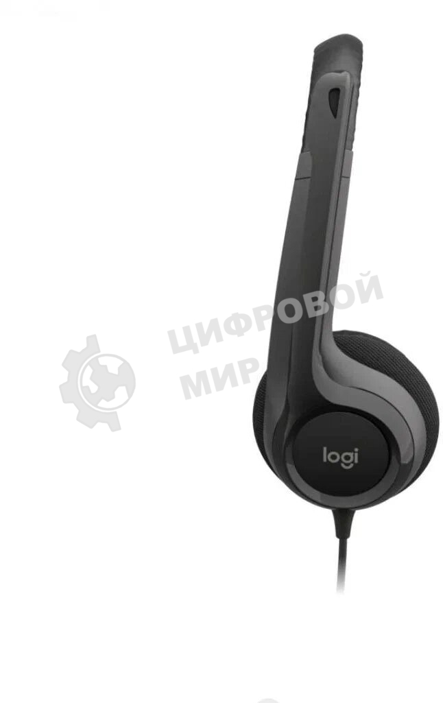 Гарнитура проводная Logitech Headset H390 USB черный