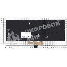 Клавиатура для ноутбука Asus ZenBook 14 UX434 серебристая с подсветкой