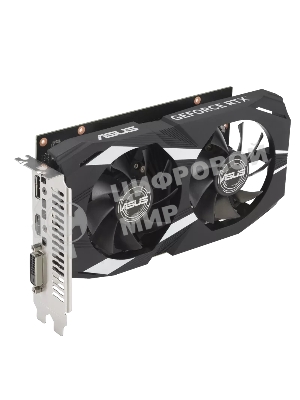 Видеокарта Asus DUAL-RTX 3050-O6G NVIDIA GeForce RTX 3050 6Gb 96bit GDDR6 PCI-E 4.0 1507/14000 DVIx1 HDMIx1 DPx1 HDCP Ret