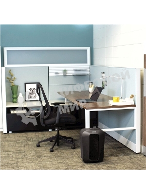 Шредер Fellowes PowerShred LX70 черный (секр.P-4)/перекрестный/11лист./18лтр./скрепки/скобы/пл.карты