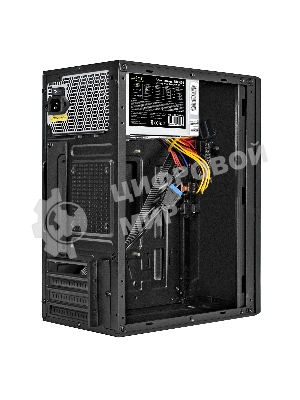 Компьютерный корпус Minitower ExeGate BAA-303U-UNS500 (mATX, БП UNS500 с вент. 12см, 2хUSB+1хUSB 3.0, HD Audio, черный)
