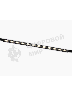 Трековый светильник GL2335 BK черный IP20 10W 3CCT 3000/4200/6400K 48V 200*10*37