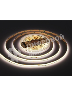 Светодиодная лента Ambrella light GS4901 COB 608Led/ 12W m/ 24V IP20 CCT 3000-6500K/ 5m*8mm*2.2mm (3 конт.)