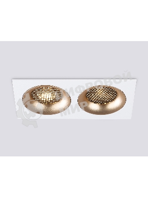 Светильник встраиваемый Ambrella light TN102733/2 WH/GD белый/золото GU5.3 175*92*23