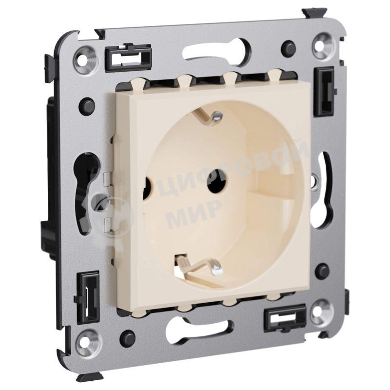 Розетка СП 3п 2P+E Avanti 