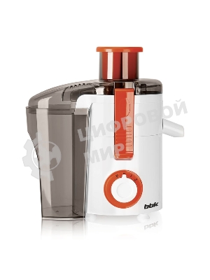 Соковыжималка BBK JC060-H11 белый/оранжевый, центробежная, 550 Вт, 500 мл, механическое