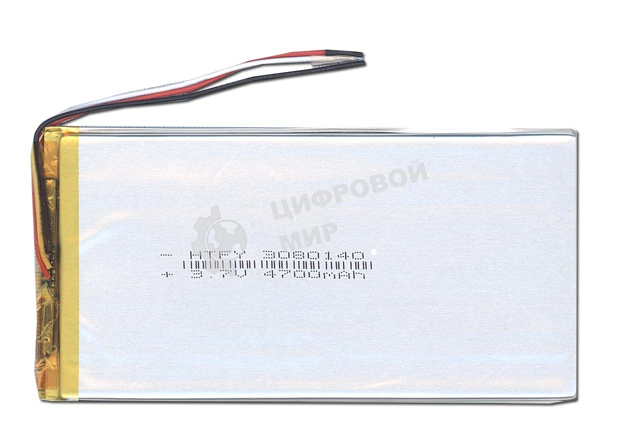 Аккумулятор Li-Pol (батарея) 3x80x140мм 3pin 3.7V/4700mAh