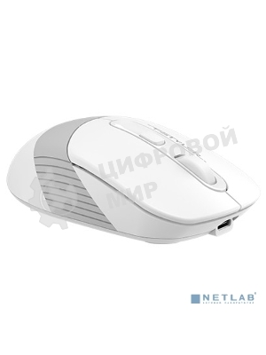 Мышь беспроводная A4Tech Fstyler FB10C белый/серый, 2000 dpi, радиоканал, Bluetooth, USB, кнопки - 4