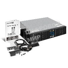 Источник бесперебойного питания On-line ExeGate PowerExpert ULS-575-6kVA.LCD.AVR.T.USB.RS232.SNMP.2U 6000VA/6000W, On-Line, PF=1, LCD, клеммы, RS232, USB, SNMP-slot, EPO, батареи внешние 192В/240В суммарной емкостью до 400Ah, Rackmount 2U/Tower, металлический корпус, черный