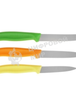 Набор ножей кухонных Victorinox Swiss Classic 6.7116.33C1 для овощей компл.:3предм. овощеч. ассорти европодвес