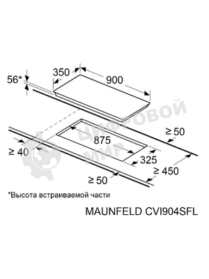 Индукционная варочная панель Maunfeld CVI904SFLDGR