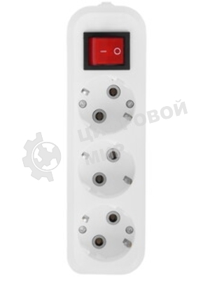 Удлинитель с заземлением Defender L330 16 А, 5 м, заземление, выключатель