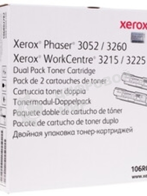 Картридж лазерный Xerox 106R02782 черный, 6000 стр. (упаковка 2шт х 3000 стр.), для Phaser 3052/3260/WC 3215/25 (channels)