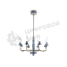 Люстра Ambrella light LH53126/8 GD/WH/GB золото/белый/серо-синий 13W 3000K D720*1120