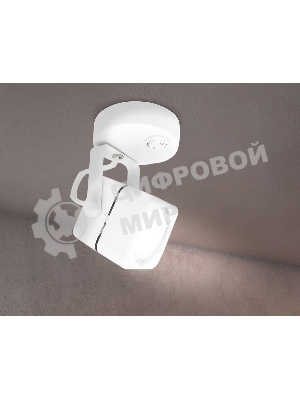 Накладной поворотный светильник с выключателем TA108 WH белый GU10 D80*130*D60