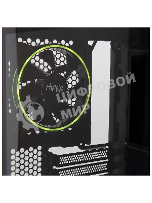Компьютерный корпус Hiper PB81 черный без БП ATX 3x120мм 2xUSB2.0 2xUSB3.0 audio bott PSU