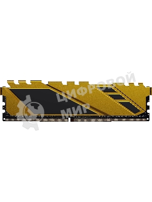Оперативная память NETAC Shadow, DDR4, 8GB (1x8GB), 3200MHz, CL16, DIMM, с радиаторами, желтый