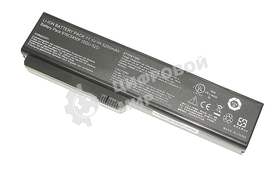 Аккумуляторная батарея для ноутбука Fujitsu Siemens Amilo Si1520 5200mAh SQU-522 OEM черный