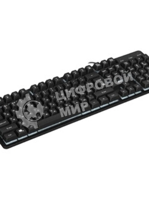 Клавиатура проводная Defender Arx GK-196L RU, USB, черный