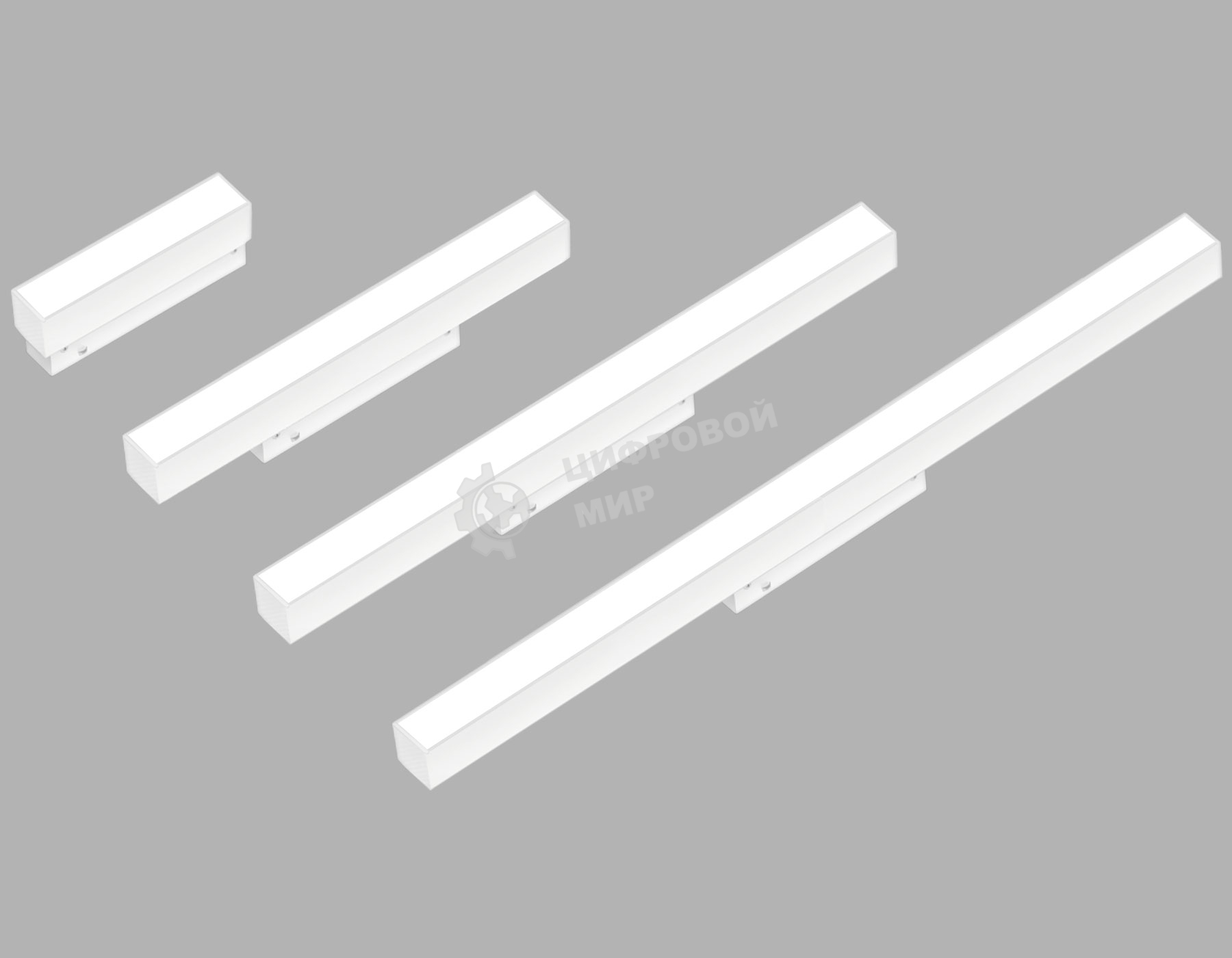 Трековый линейный светильник Ambrella light GL8050 WH белый IP20 27W 3000-6000K 220V 120° 600*25*41