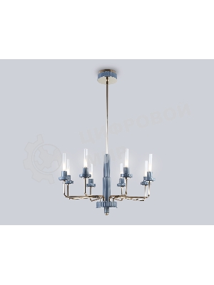 Люстра Ambrella light LH53126/8 GD/WH/GB золото/белый/серо-синий 13W 3000K D720*1120