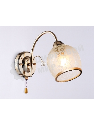Светильник Ambrella light TR3195 GD/CL/FR золото/прозрачный/белый матовый E27 max 40W 190*110*290