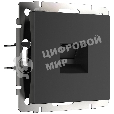 Телефонная розетка RJ-11 (черный матовый)