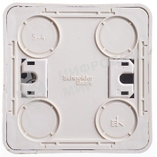 Выключатель 2-кл. ОП Этюд 10А IP20 крем. SchE BA10-002K