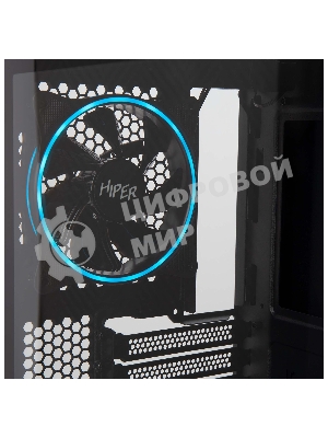Компьютерный корпус Hiper PB81 черный без БП ATX 3x120мм 2xUSB2.0 2xUSB3.0 audio bott PSU