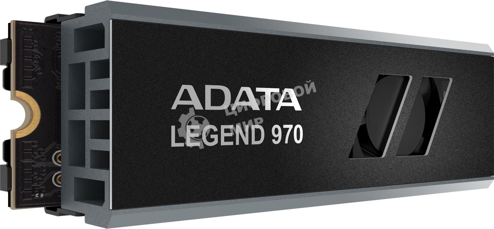 Накопитель SSD ADATA LEGEND 970, 2Tb, PCIe 5.0 x4, M.2 2280, NVMe, R/W 10000/10000, с радиатором