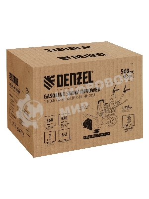 Бензиновая снегоуборочная машина Denzel SB 560, 212cc, ручной старт
