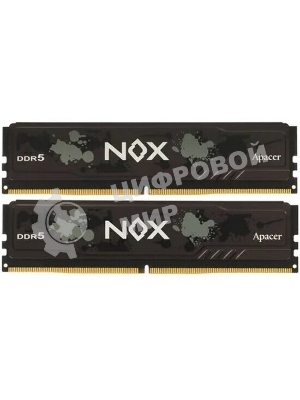 Оперативная память Apacer Nox, DDR5, 32GB (2x16GB), 5600MHz, CL40, DIMM, радиатор, черный