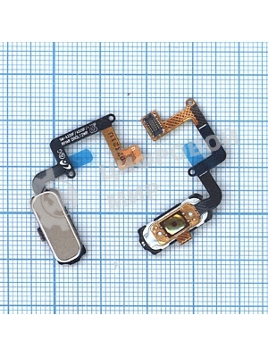 Кнопка HOME в сборе с механизмом и шлейфом для Samsung A320, золотая