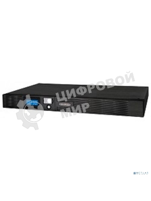 Источник бесперебойного питания CyberPower PR1000ELCDRT1U/1000 ВА/800 Вт/USB/RS-232/EPO/SNMPslot/6 x IEC 320 C13 (компьютерная)