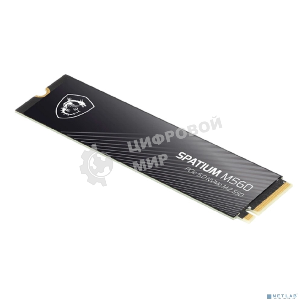 Накопитель SSD MSI M.2 2280 2Tb SPATIUM M560 Client SSD S78-440Q940-P83, PCIe Gen4x4 with NVMe, 3D TLC, R/W 4900/4400