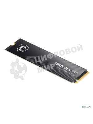 Накопитель SSD MSI M.2 2280 2Tb SPATIUM M560 Client SSD S78-440Q940-P83, PCIe Gen4x4 with NVMe, 3D TLC, R/W 4900/4400