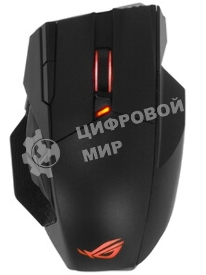 Мышь беспроводная/проводная ASUS ROG Spatha X черный, 19000 dpi, радиоканал, USB, кнопки - 12