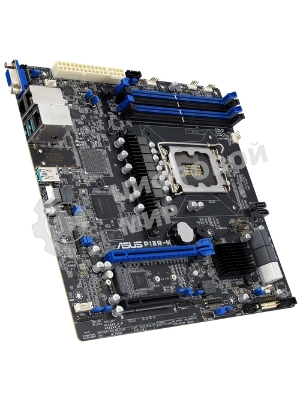 Материнская плата серверная ASUS P13R-M, LGA1700, Intel C262, 4xDDR5 (ECC), 8xSATA, 1xM.2, 1xPCIe 5.0 x16, 1xPCIe 3.0 x8, 1xVGA, 3x1Gb LAN, 3xUSB-A 10Gbps, mATX