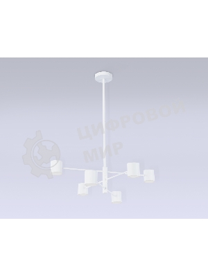 Подвесной светодиодный светильник Ambrella light FL51711/6 WH белый 3000K/4200K/6400K 29W D700*800 (Без ПДУ)