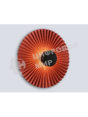 Настенный светильник Ambrella light LH72653 BK/RD черный/красный 6W 3000K D300*100