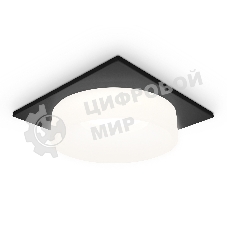 Светильник Ambrella light TN1316 SBK/FR черный песок/белый матовый GU5.3 92*92*45