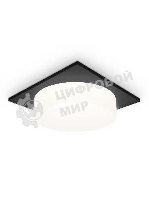 Светильник Ambrella light TN1316 SBK/FR черный песок/белый матовый GU5.3 92*92*45