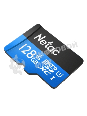 Флеш карта MicroSDXC 128Gb Netac Class 10 UHS-I U1 P500 Standart + адаптер NT02P500STN-128G-R