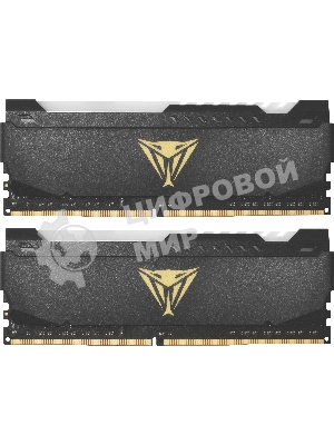 Оперативная память Patriot Viper Steel, DDR4, 16GB (2x8GB), 3600MHz, CL20, DIMM, с радиатором, RGB, черный