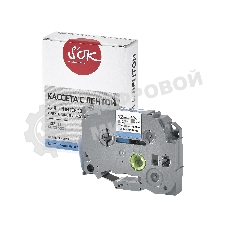 Кассета с лентой S'OK by Sakura Printing TZES531 для Brother, черный на синем, 12мм/8м, наклейка