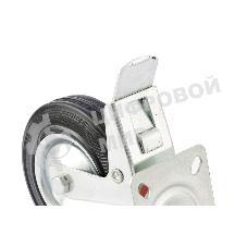 Колесо поворотное Сибртех с тормозом d-125 мм, крепление  платформенное