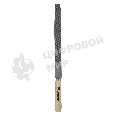 Напильник Сибртех, 250 мм, плоский, деревянная ручка
